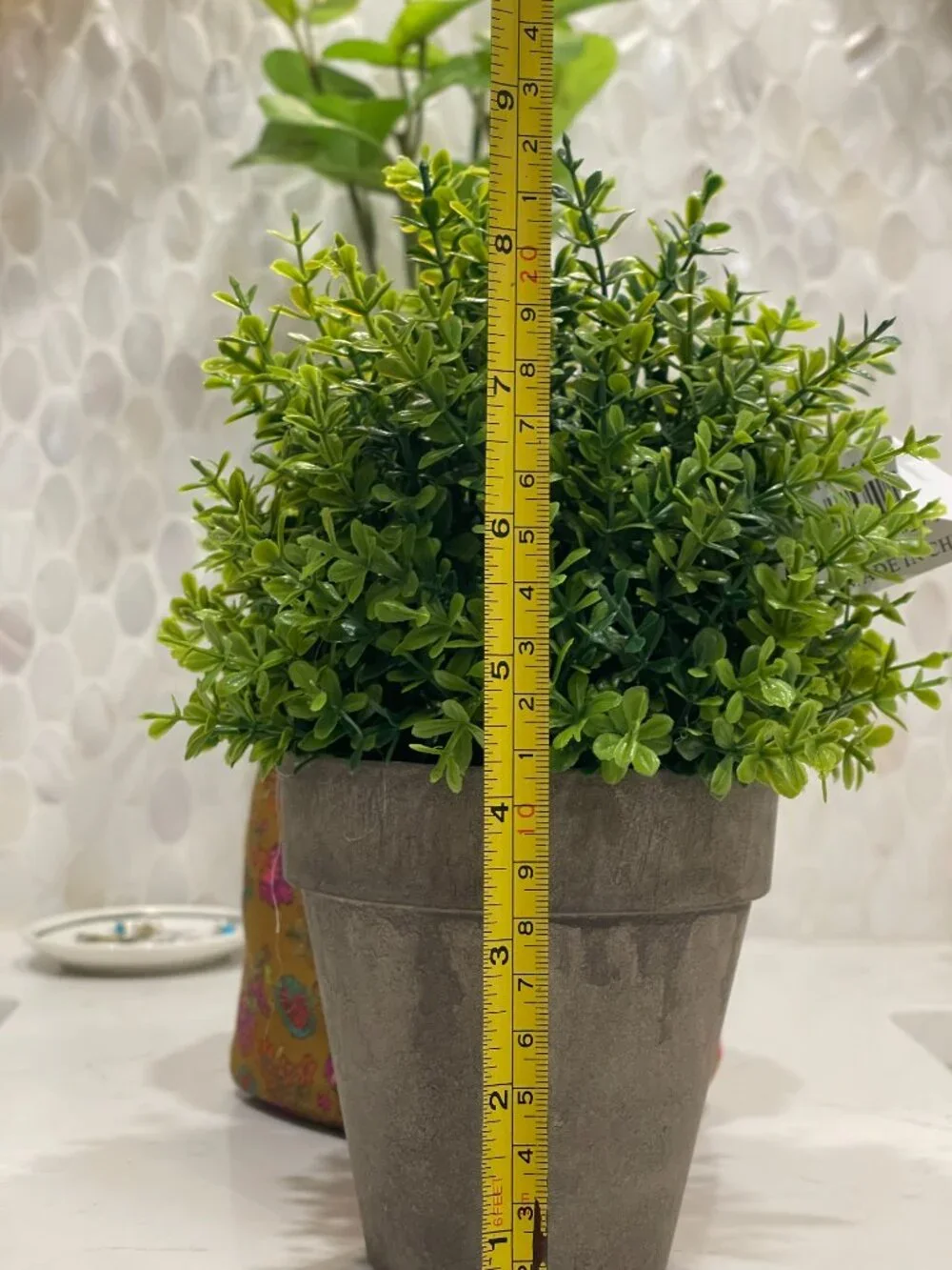 Nearly Natural Faux Boxwood + Natural Life Planter Cover Decor Bundle-NEW